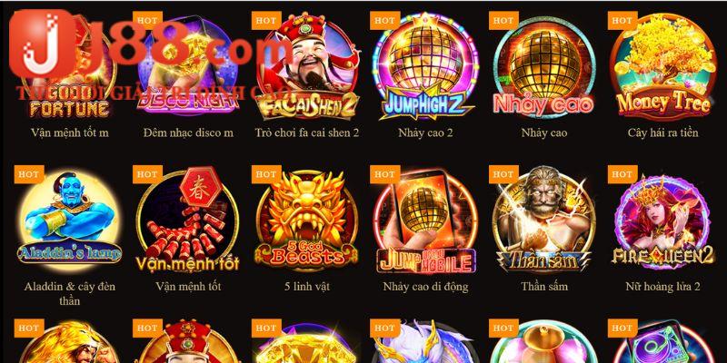 Một vài tựa game hot có mặt tại sảnh Nổ Hũ